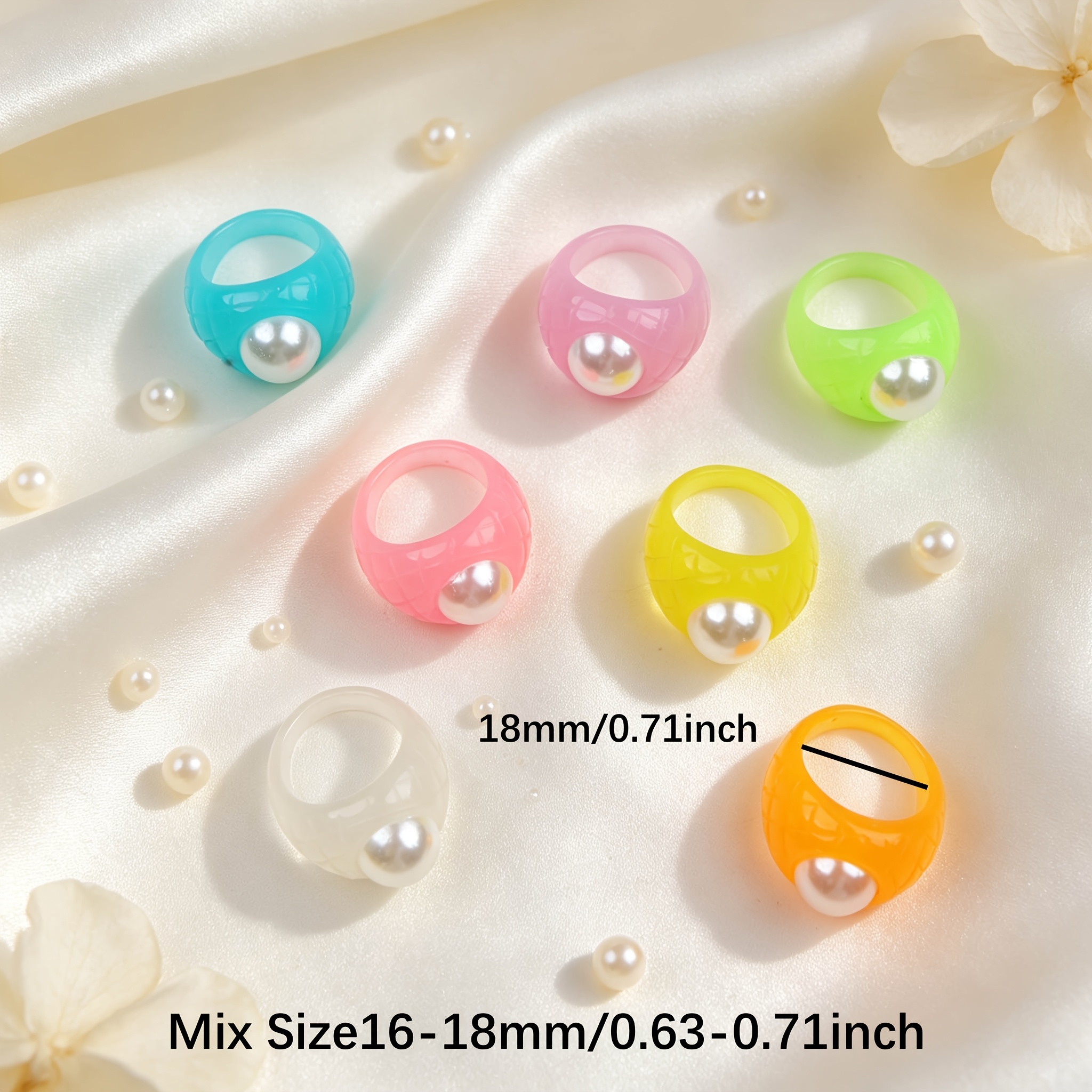 6pc Stylish Sweet Women's Rings Set, Gift for Friends